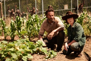Carl and Rick farming.
